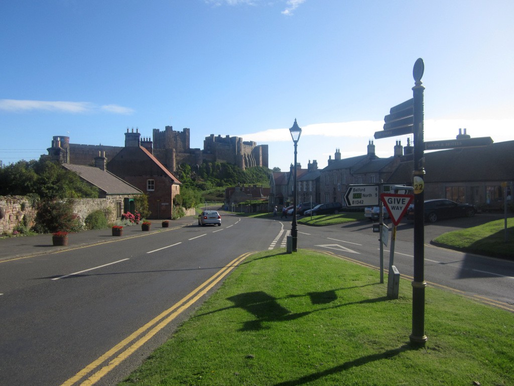 The centre of Bamburgh