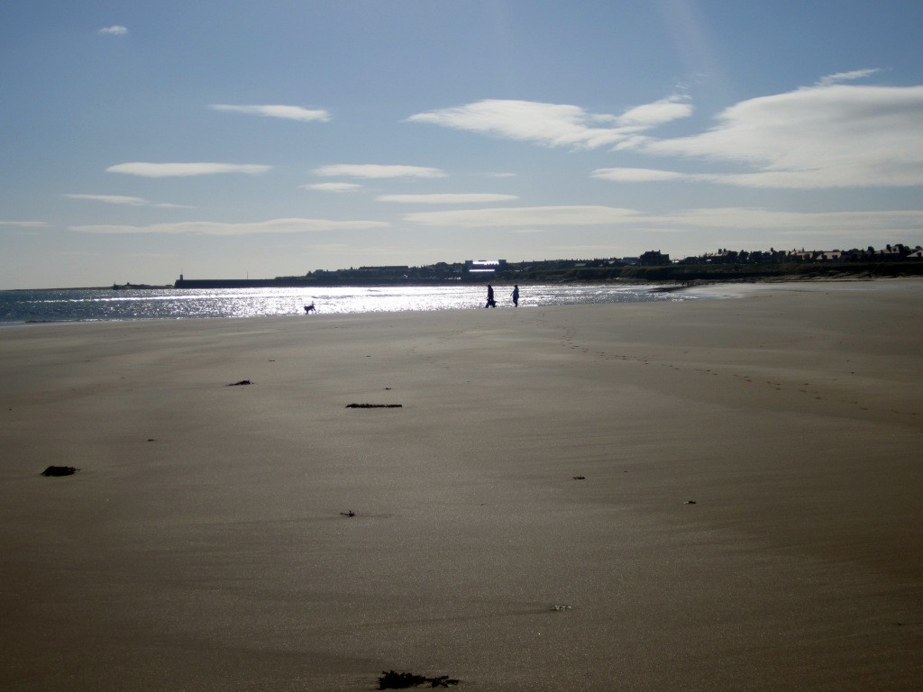 The beach north of Seahouses