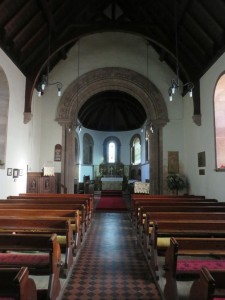 The interior of St Hilda's Church, Lucker