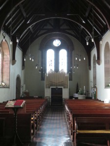 The interior of St Hilda's Church, Lucker
