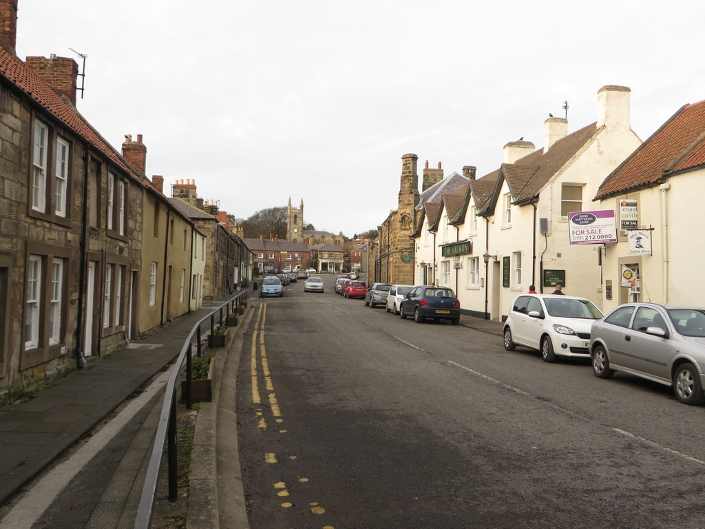 Looking along Belford High Street