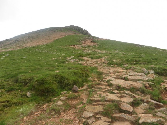 Footpath ascending Red Pike from Buttermere